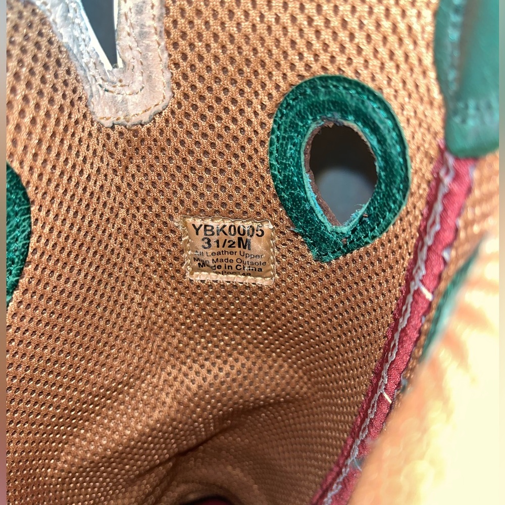 Twisted X Green and Brown Western Boots - Picture 3 of 3